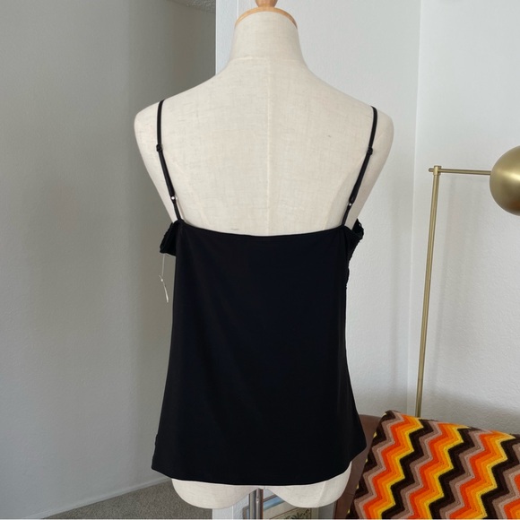 SOLD Y2K Deadstock Dori Coquette Glam Goth Lace Tank Top - Picture 3 of 10